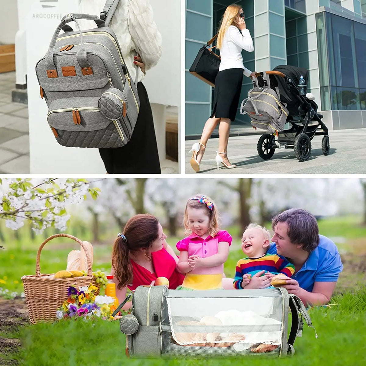 Travel Nest 3-in-1 Diaper Backpack