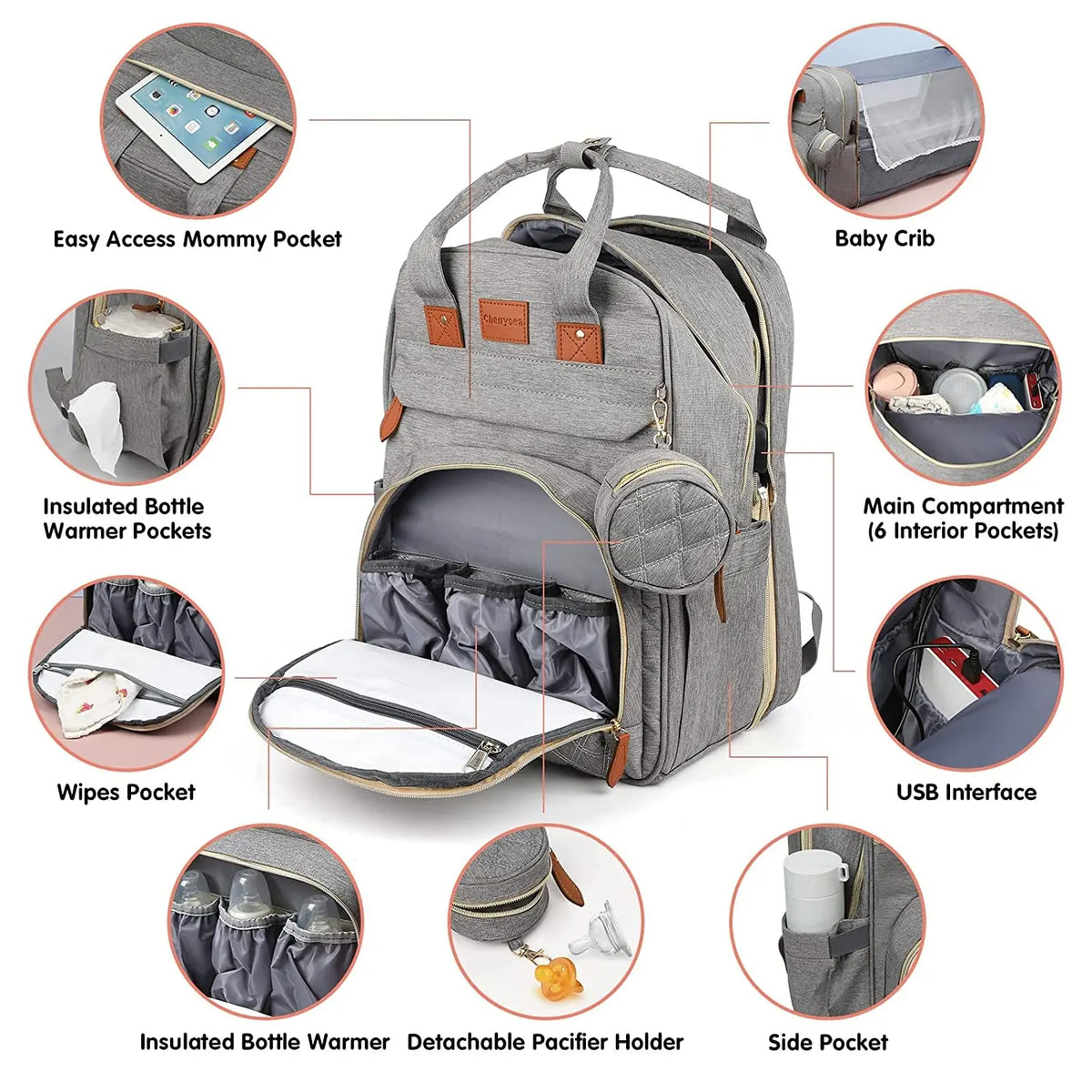 Travel Nest 3-in-1 Diaper Backpack